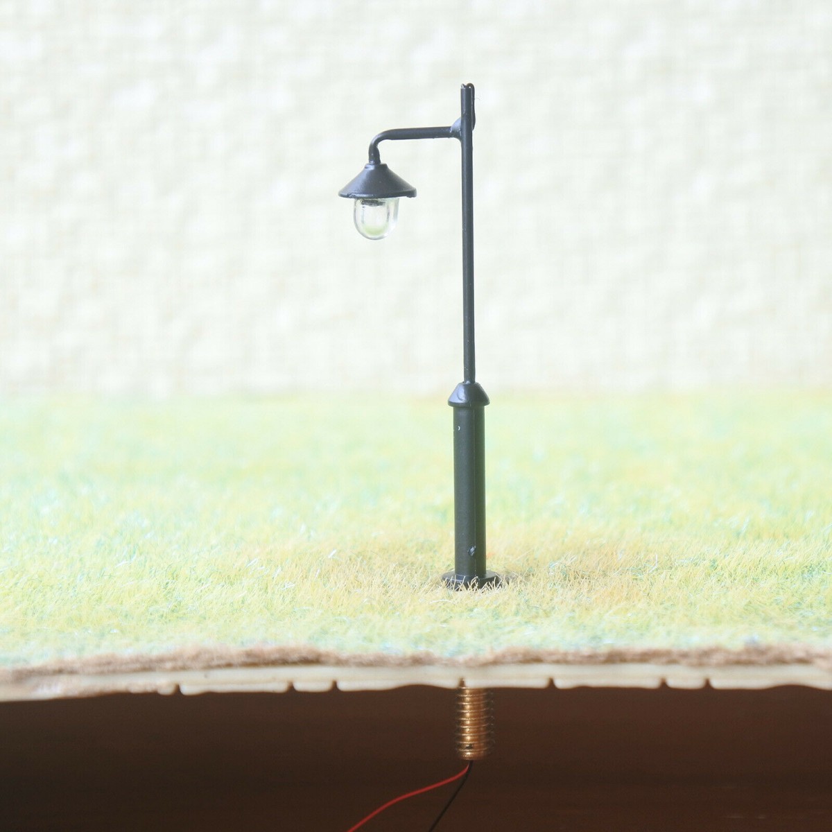 2 x N scale LED antique street light model railroad path lamp post #SL3N